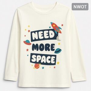Beebay “Need More Space” Long Sleeve Tee – Size 5Y (NWOT)